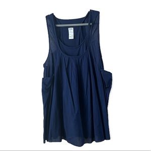 Calzedonia Navy Double Layer Lightweight Baggy Dress Size S